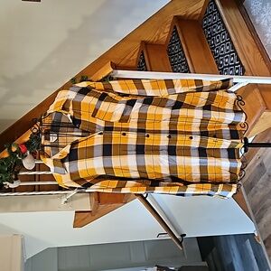 👚PASSPORT YELLOW & NAVY CHECK SHIRT👚